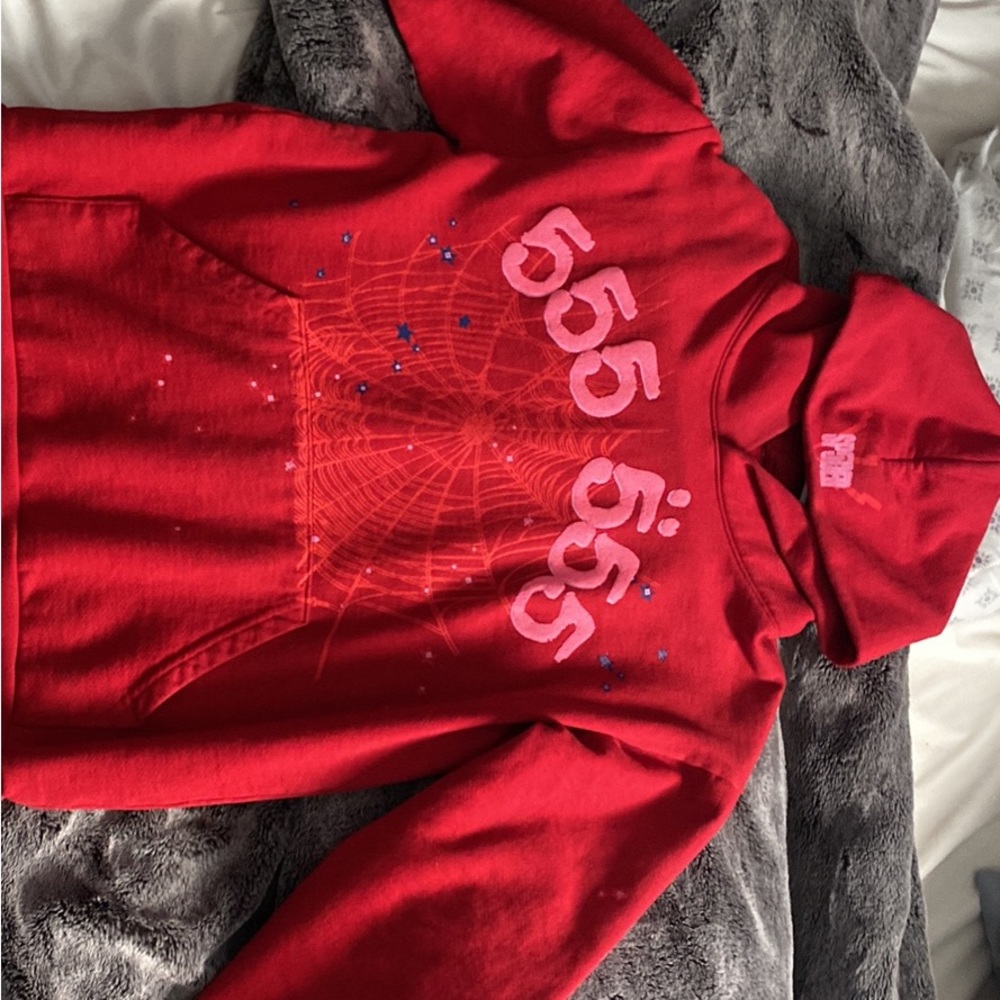 New Spider Worldwide × Young Thug Sp5der Red Hoodie 100% Authentic Free Ship